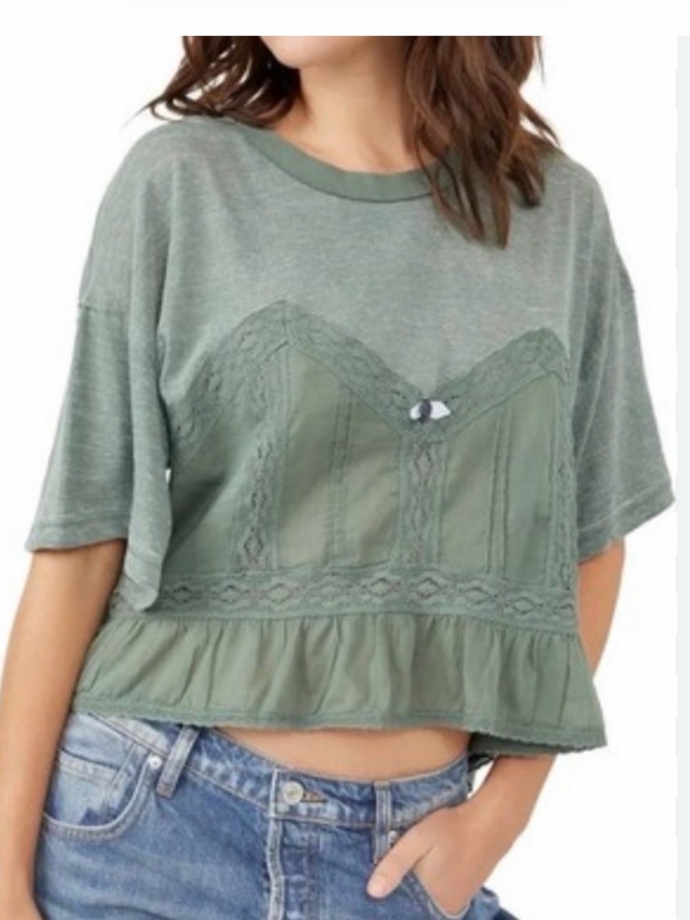 Free People Fall In Love Tee Sz M